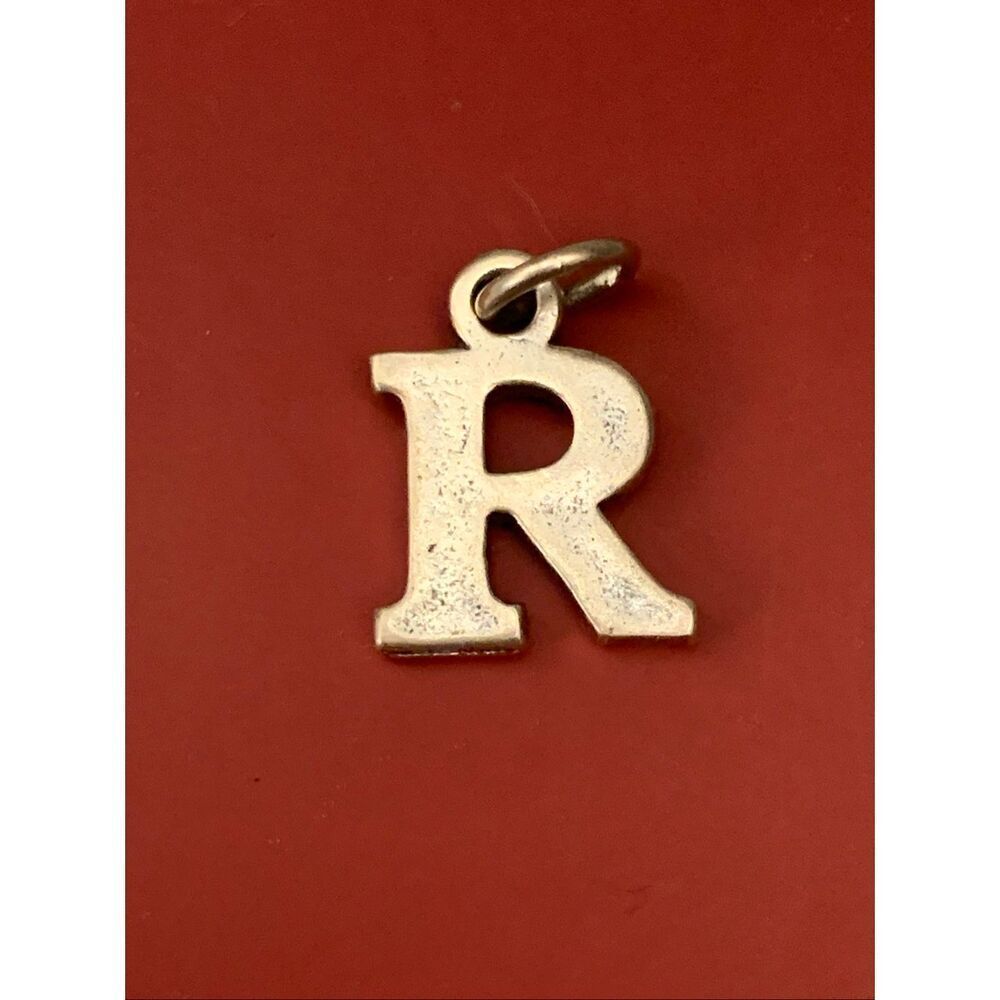 .925 Letter R Sterling Silver Jewelry Charm #alphabet #name #teacher
